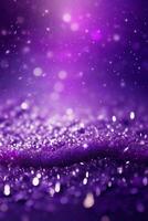 shiny purple graphics with bokeh space for text photo