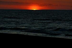 sunset baltic landscape photo