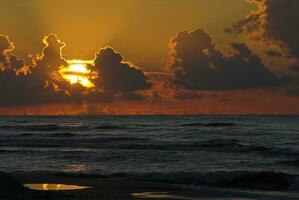 sunset baltic landscape photo