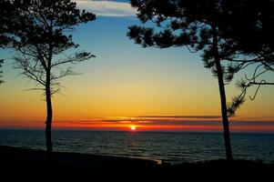 sunset baltic landscape photo