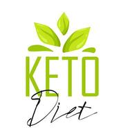 Keto Friendly Diet Nutrition Vector Design Element, Organic food.