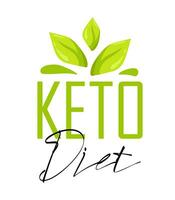 Keto Friendly Diet Nutrition Vector Design Element, Organic food.