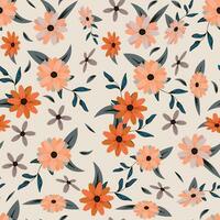 Abstract flower pattern background. Vector illustration.