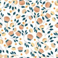 Abstract flower pattern background. Vector illustration.