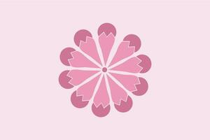 beautiful flower shape, beautiful floral color vector