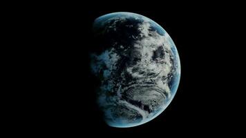 aarde omwenteling timelapse van ruimte video