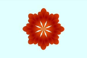 beautiful flower shape, beautiful floral color vector