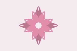 beautiful flower shape, beautiful floral color vector