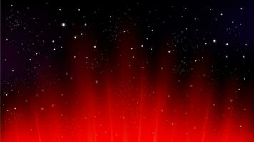 Red Rays Rising on Dark Background, Suitable For Space Concept, and Other, Vector Illustration