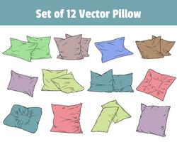 conjunto de 12 vector almohada