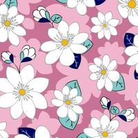 floral abstract pattern suitable for textile and printing needs vector