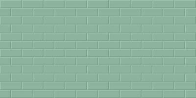 Green brick wall background, Abstract geometric seamless pattern design, Vector illustration