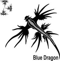 Dragon logo and icon.people believes many years ago dragon lives vector