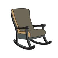 Rocking chair icon vector