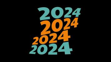 2024 loop typography animation design video