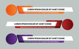 Noticias inferior tercero vector diseño.set bandera y inferior tercero para Noticias y vivir. fondo tercero para transmitir y en línea medios de comunicación