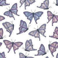 Vector background with butterflies