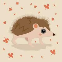 Cute Porcupine Vector Illustration