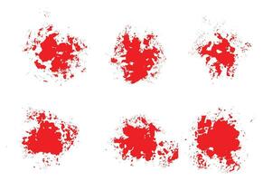 Bloody handprint isolated background set vector