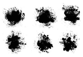 Splatter isolated background set vector