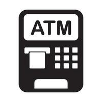 ATM machine icon vector