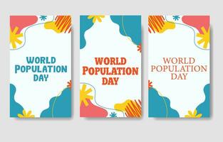 world population day vector