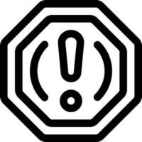 this icon or logo alert icon or other where it explains the  prohibited orders that are often encountered on the street and others and can be used for web,  application and logo design vector
