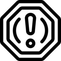 this icon or logo alert icon or other where it explains the  prohibited orders that are often encountered on the street and others and can be used for web,  application and logo design vector