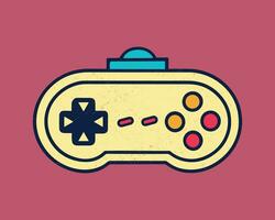 joypad vector flat color icon. Game Joystick vector graphics