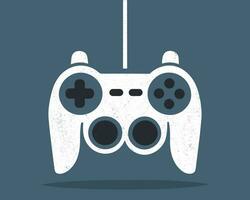 joypad vector flat color icon. Game Joystick vector graphics