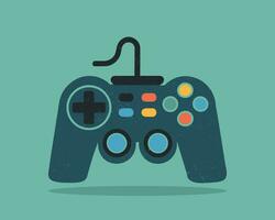 joypad vector flat color icon. Game Joystick vector graphics