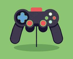 joypad vector flat color icon. Game Joystick vector graphics