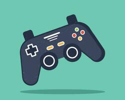 joypad vector flat color icon. Game Joystick vector graphics