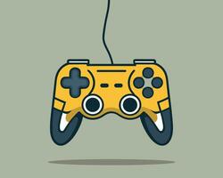 joypad vector flat color icon. Game Joystick vector graphics