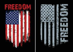 Freedom Flag Design vector