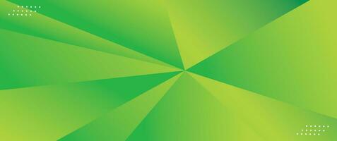 Modern green rays abstract banner background vector