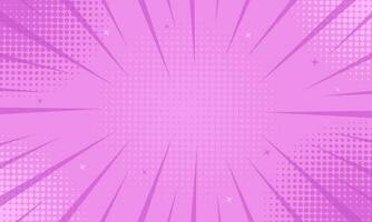 Purple comics background. Abstract lines backdrop. Bright sun rays. Design frames for title book. Beams action. Vector halftone. Pattern motion flash. Rectangle fast boom. Vector illustration