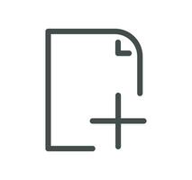 Ai chat bot related icon outline and linear vector. vector