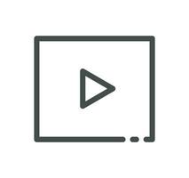 Ai chat bot related icon outline and linear vector. vector