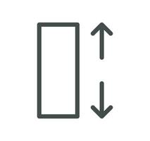 Measure related icon outline and linear vector. vector