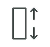 Measure related icon outline and linear vector. vector