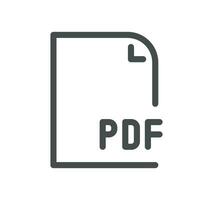 Ai chat bot related icon outline and linear vector. vector