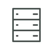 Hosting and web graphics related icon outline and linear vector. vector