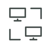 Hosting and web graphics related icon outline and linear vector. vector