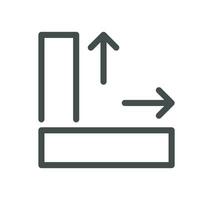 Measure related icon outline and linear vector. vector