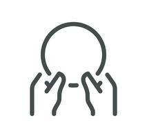 Efficiency and performance related icon outline and linear vector. vector