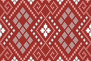 rojo tradicional étnico modelo cachemir flor ikat antecedentes resumen azteca africano indonesio indio sin costura modelo para tela impresión paño vestir alfombra cortinas y pareo de malasia vector