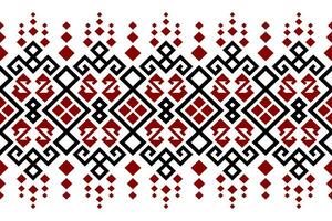 Cross stitch colorful geometric traditional ethnic pattern Ikat seamless pattern abstract design for fabric print cloth dress carpet curtains and sarong Aztec African Indian Indonesian vector