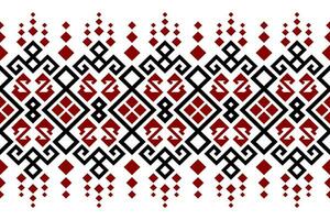 Cross stitch colorful geometric traditional ethnic pattern Ikat seamless pattern abstract design for fabric print cloth dress carpet curtains and sarong Aztec African Indian Indonesian vector