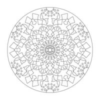 mandala colorante página. resumen. Arte terapia. vector